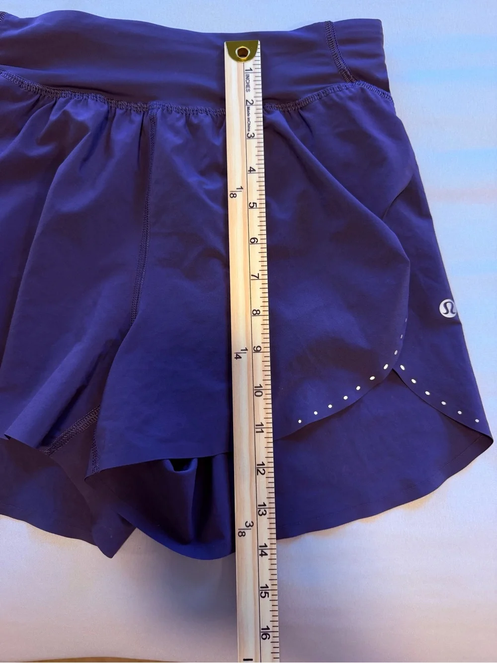 lululemon athletica Women's Navy Purple Athletic Skort with Stud Accents